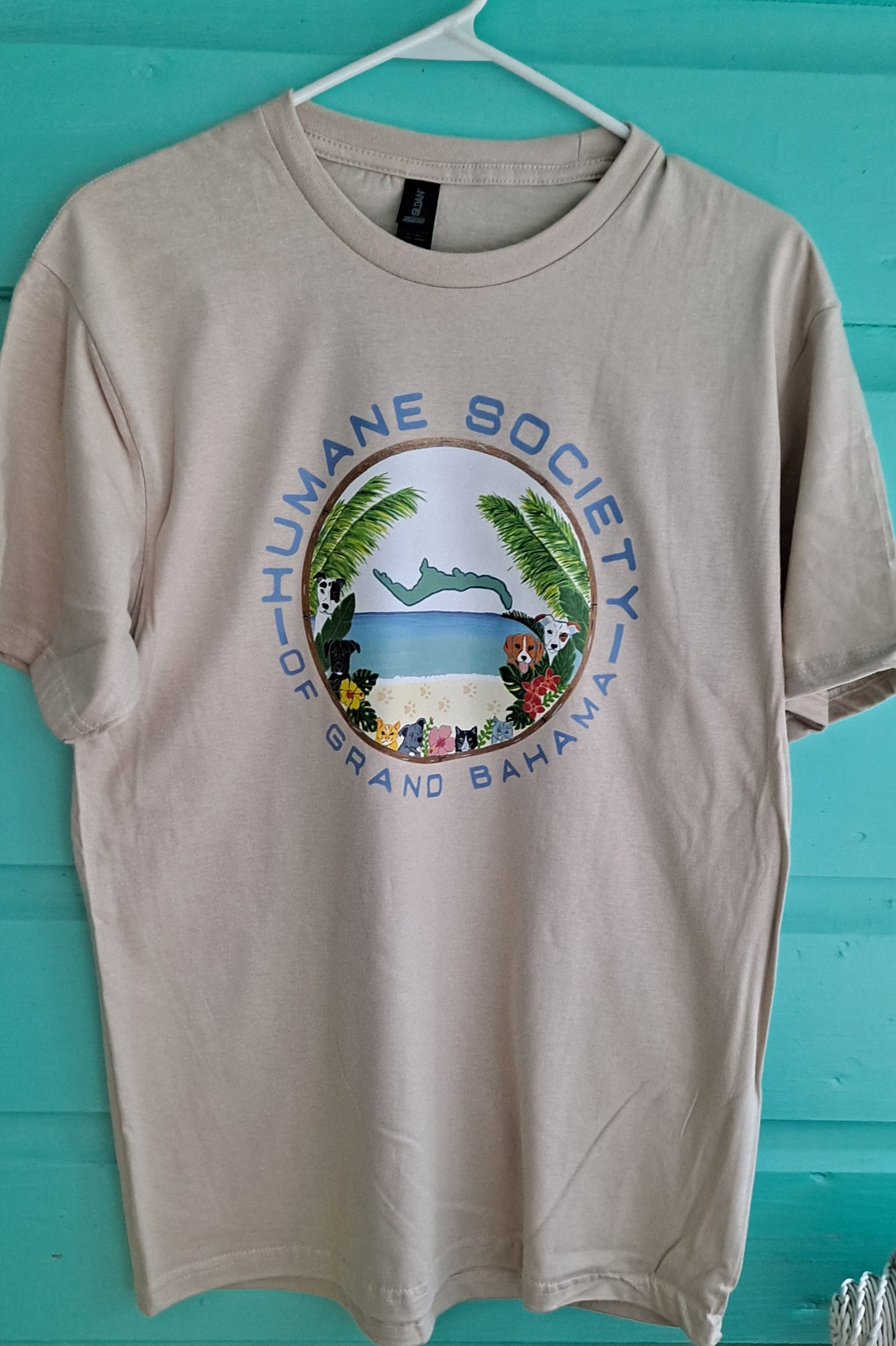Humane Society of Grand Bahama Tee Shirt -Sand